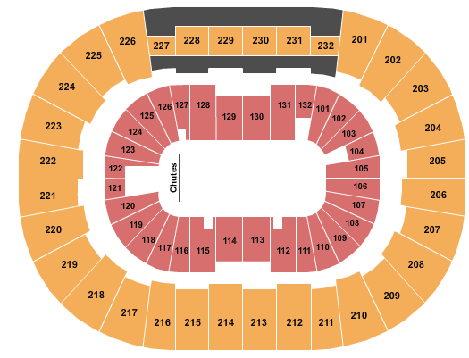 Legacy Arena PBR Seating Chart